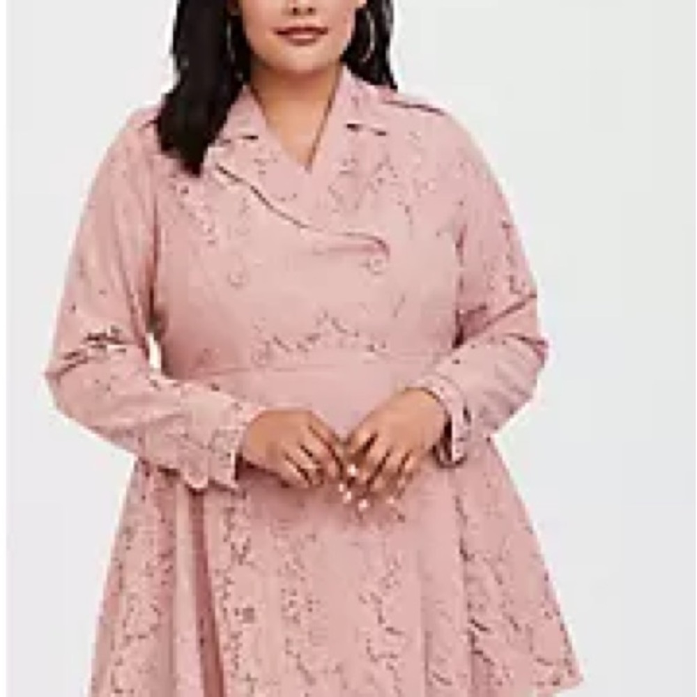 NWT Torrid lace trench coat